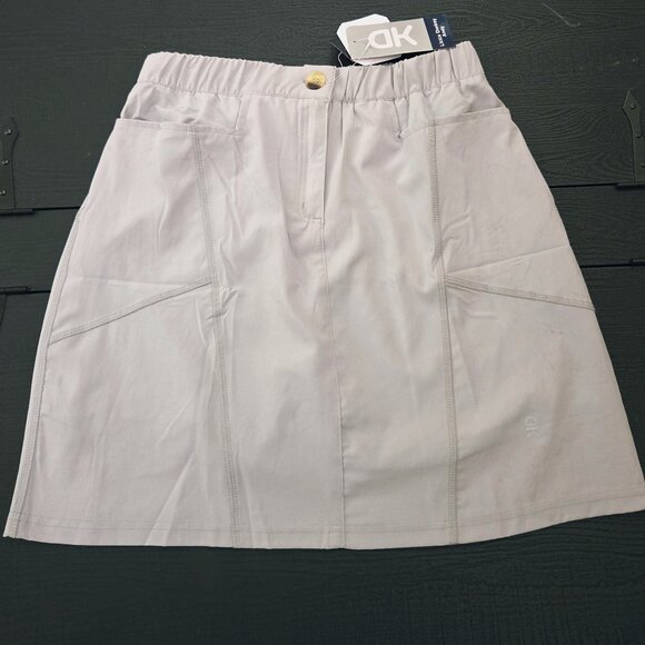 NWT LDA Little Donkey Andy sz Medium athletic skort UPF 50+ light gray - Picture 1 of 5